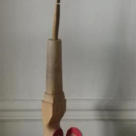 Cecile Tissot: 'Petit oratoire vide portatif', 2013 Wood Sculpture, Spiritual. Artist Description:  Small, portable empty oratory. Petit oratoire vide portatif     ...