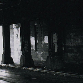 Celeste Mccullough: 'Bridge', 2008 Black and White Photograph, Urban. Artist Description:  Kodak TMAX b& w film; Nikon 35mm SLR camera.  ...