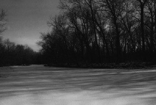 Celeste Mccullough: 'Frozen Creek', 2008 Black and White Photograph, Landscape. B& W landscape photo of Fall Creek, Indianapolis IN. ...