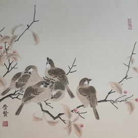 chinese painting  By Jinxian Zhao 
