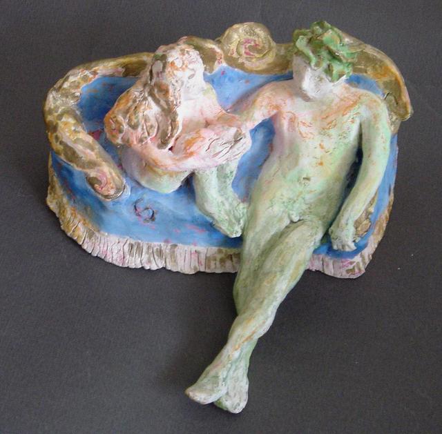 Bobbie Newman  'The Story', created in 2005, Original Sculpture Ceramic.
