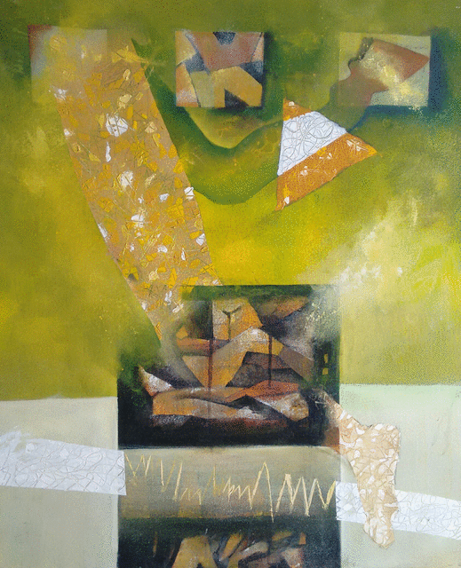 Chaitan Bhosale  'Journey Of Life', created in 2014, Original Painting Oil.