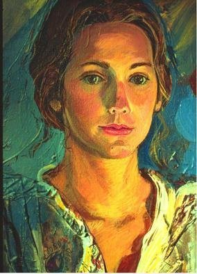 Artist Doyle Chappell. 'Barbara Detail' Artwork Image, Created in 1972, Original Painting Oil. #art #artist
