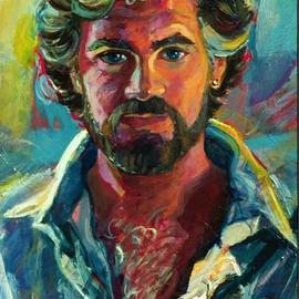 Doyle Chappell: 'Bob detail', 1998 Acrylic Painting, Portrait. 
