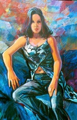 Artist Doyle Chappell. 'Lauren' Artwork Image, Created in 2001, Original Painting Oil. #art #artist