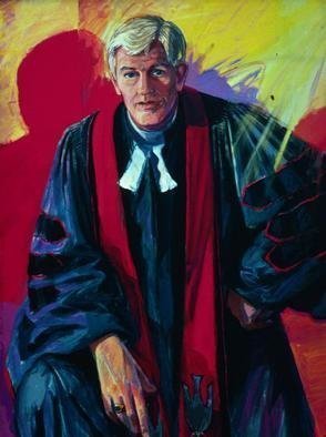 Artist Doyle Chappell. 'Reverend Brotherton' Artwork Image, Created in 1976, Original Painting Oil. #art #artist