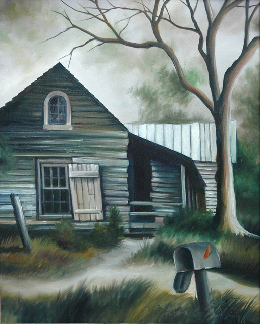 Artist James Hill. 'The Ole House' Artwork Image, Created in 2006, Original Digital Painting. #art #artist