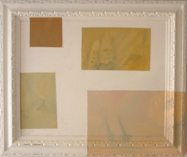 Charles Wesley  'Four Unrelated Paintings Trapped In A Single Work Of Art', created in 1996, Original Painting Acrylic.