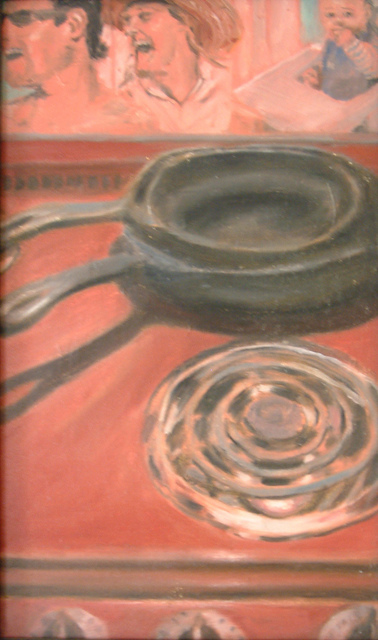 Artist Charles Wesley. 'Meal' Artwork Image, Created in 2000, Original Painting Acrylic. #art #artist