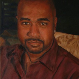 Charles Wesley: 'Ronell', 2008 Oil Painting, Portrait. Artist Description:  An attempt to make a photographic portrait of a friend. ...