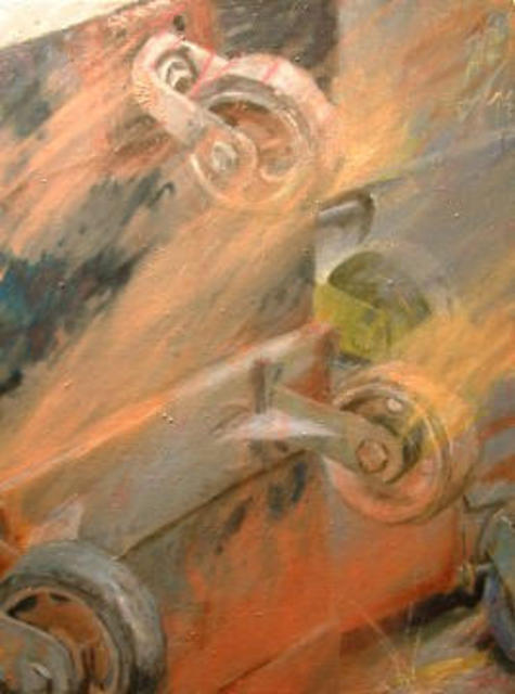 Artist Charles Wesley. 'Turn' Artwork Image, Created in 2003, Original Painting Acrylic. #art #artist