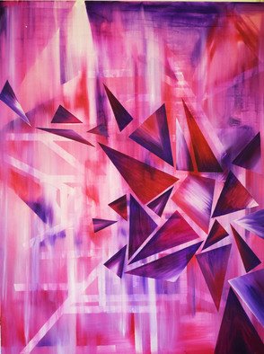 Charlie Kelly: 'finding the path', 2018 Oil Painting, Geometric. Geometric, Abstract, architecture, ...