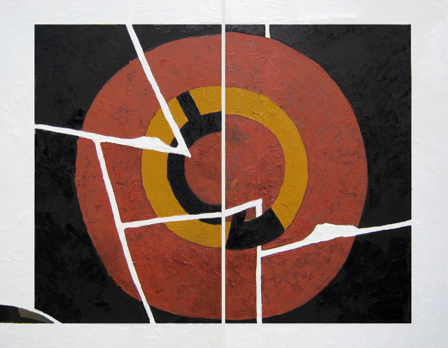 Charo Noriega  'Iman, Diptico', created in 2011, Original Painting Acrylic.