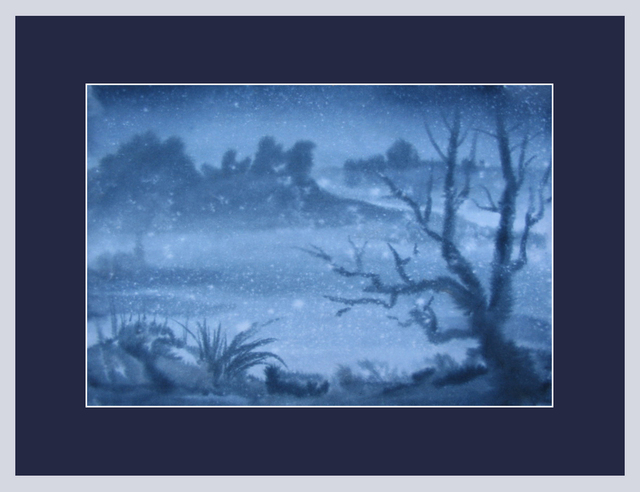 George Chernoles  'Blue', created in 2009, Original Watercolor.