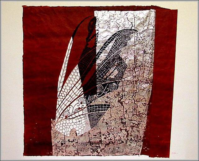 Artist Choko Nakazono. 'Kachimushi Red' Artwork Image, Created in 2011, Original Mixed Media. #art #artist