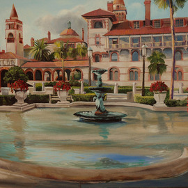 Flagler College I hand touched giclee By Christine Cousart