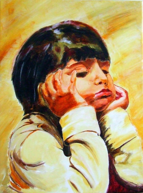 Christian Mihailescu  'Sara ', created in 2010, Original Painting Acrylic.
