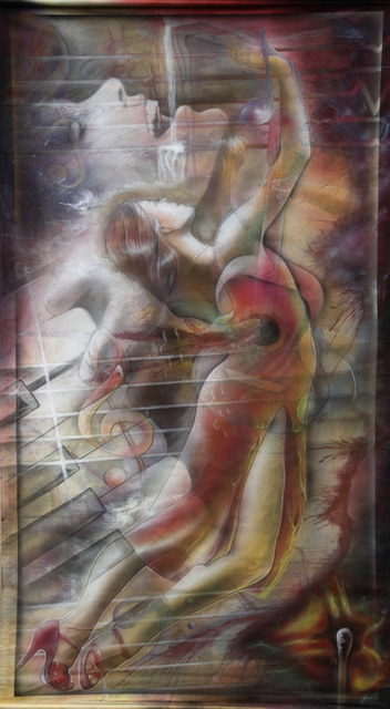 Artist Christine Dumbsky. 'Bolero' Artwork Image, Created in 2012, Original Mixed Media. #art #artist