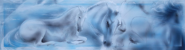 Artist Christine Dumbsky. 'She S Like The Wind' Artwork Image, Created in 2012, Original Mixed Media. #art #artist