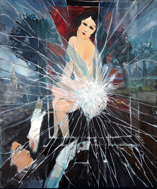 Chris Walker  'Broken', created in 2019, Original Painting Oil.