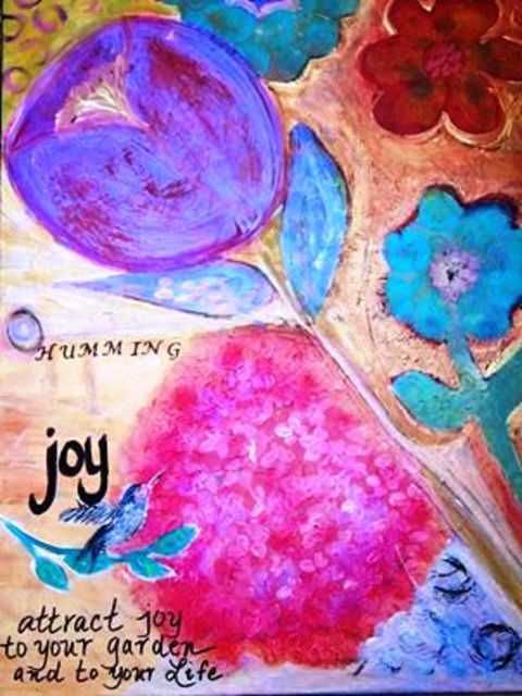 Artist Cindy Kornet. 'Humming Joy' Artwork Image, Created in 2017, Original Painting Other. #art #artist