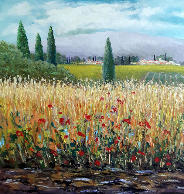 Artist Isidro Cistare. 'A Corner Of My Country' Artwork Image, Created in 2020, Original Painting Oil. #art #artist