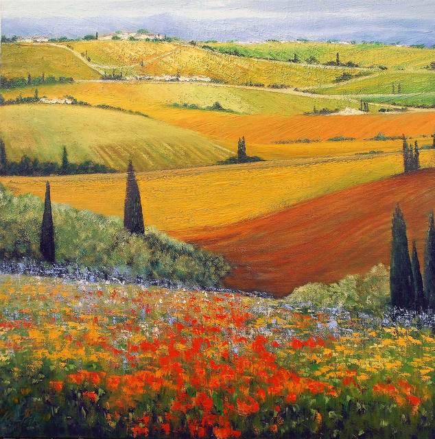 Isidro Cistare  'En El Corazon De La Toscana', created in 2003, Original Painting Oil.