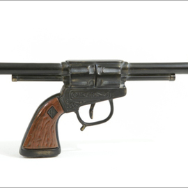 Seyo Cizmic: 'Civil War Gun', 1999 Mixed Media Sculpture, Surrealism. Artist Description:  Seyo Cizmic - Civil War Gun - Redesigned pistol replica   ...