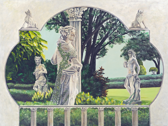 Artist Caren Keyser. 'Pan S Garden Of Delight' Artwork Image, Created in 1997, Original Mixed Media. #art #artist