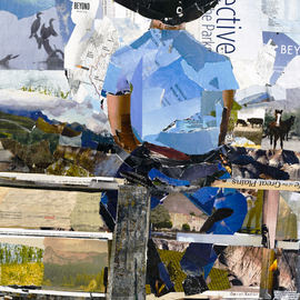 cowboy on a fence By Caren Keyser