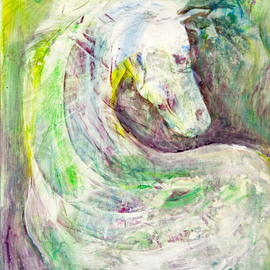 white horse By Caren Keyser