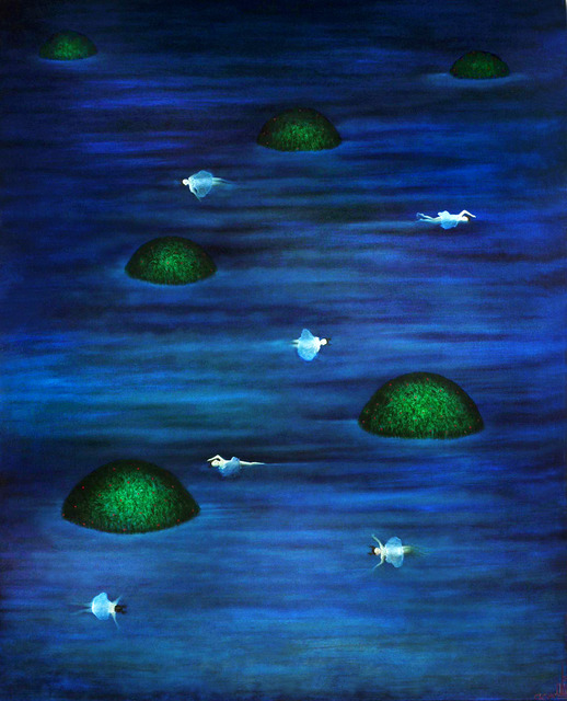 Claire Petit  'Floating Dream', created in 2008, Original Giclee Reproduction.
