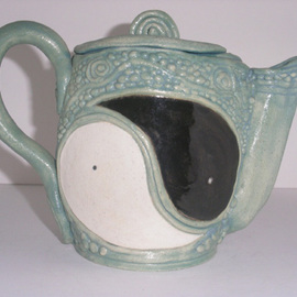 Yin Yang Teapot By Gail Rosenquist