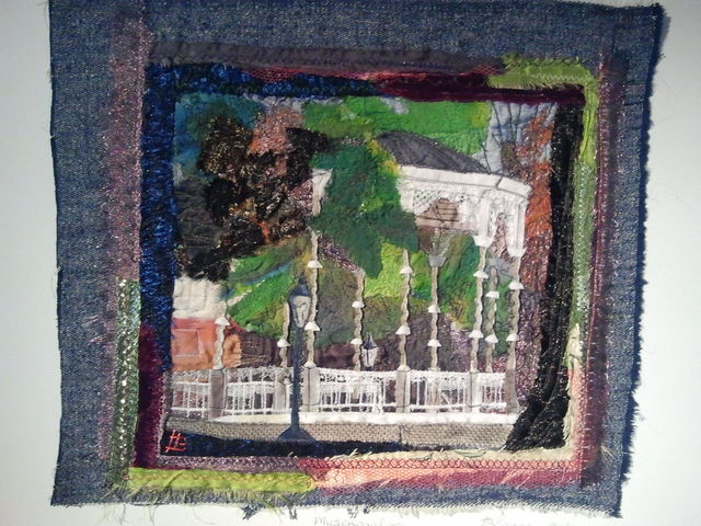 Jacoba Lange  'Muziekpaviljoen', created in 2012, Original Textile.