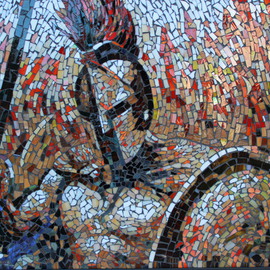 Joseph And Sons Mosaics Artwork MOSAIC SPARTAN, 2014 Mosaic, War