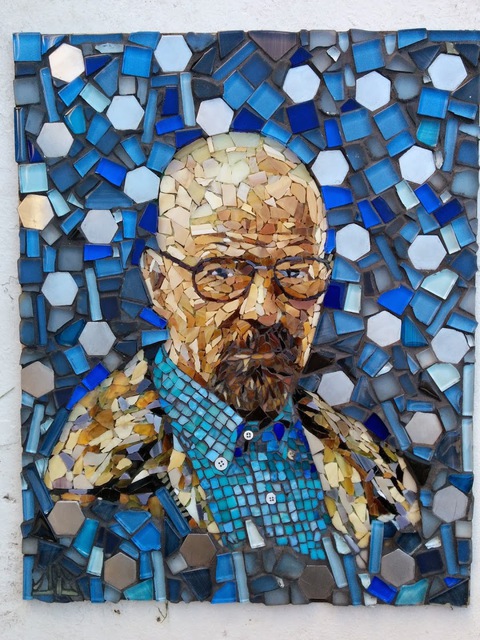 Artist Jonathan  Cohen. 'Walter White' Artwork Image, Created in 2014, Original Mosaic. #art #artist