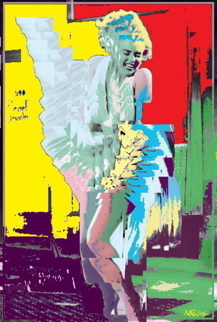 Marc Rubin  'Marilyn Electric Boogaloo', created in 2007, Original Digital Art.