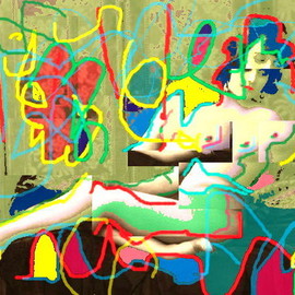 Reclining Nude After Matisse And Miro, Marc Rubin