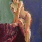 Nude on Blues By Connie Chadwell