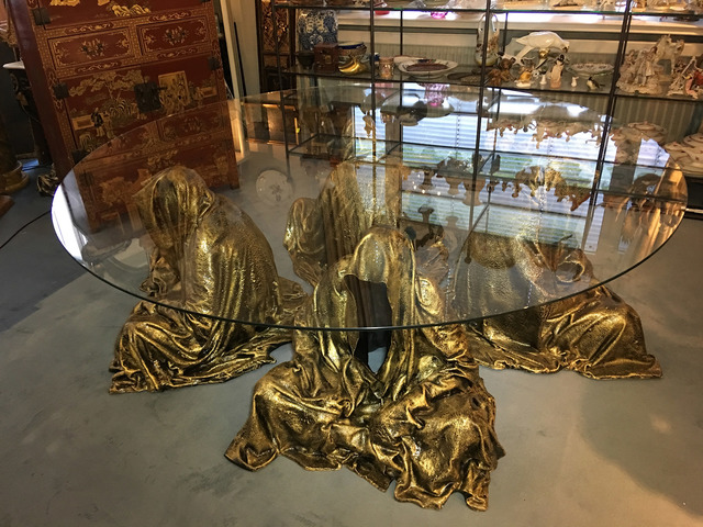 Artist Manfred Kielnhofer. 'Glass Guardian Table' Artwork Image, Created in 2017, Original Sculpture Ceramic. #art #artist