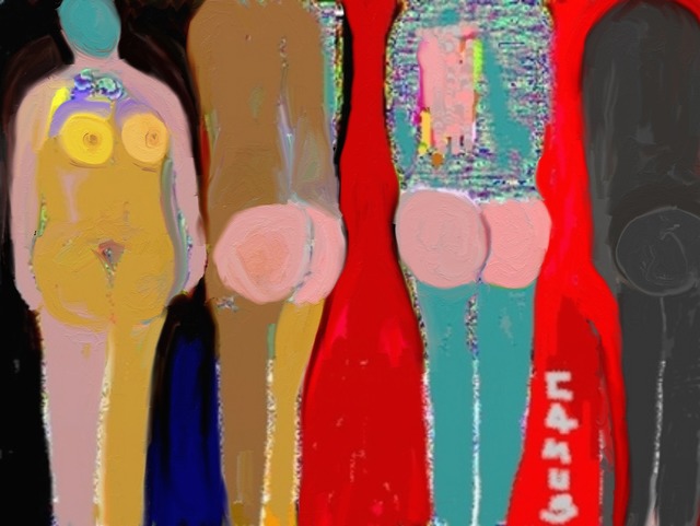 Artist Carlos Camus. 'Figuras' Artwork Image, Created in 2010, Original Digital Print. #art #artist