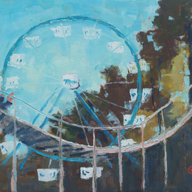 A Coaster And A Ferris Wheel By Karen Cooper