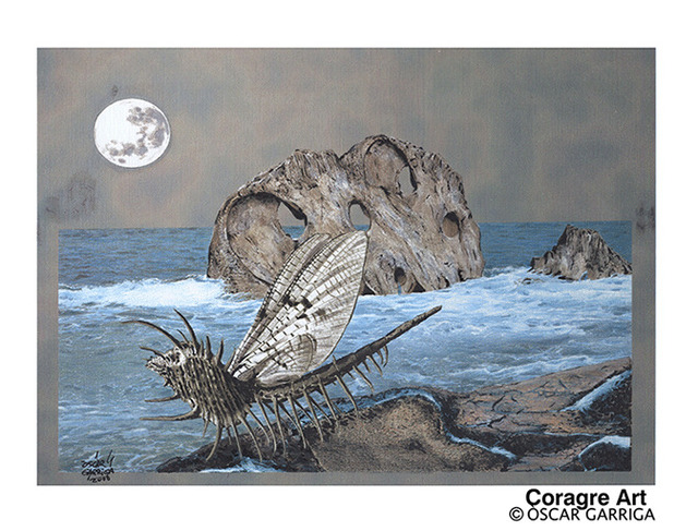 Oscar Garriga  'Sota La Lluna Del Principi', created in 2000, Original Digital Art.