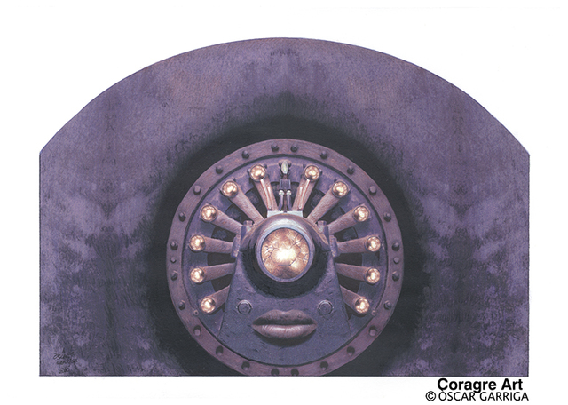 Artist Oscar Garriga. 'Nucleus 2' Artwork Image, Created in 2000, Original Digital Art. #art #artist