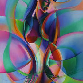 Corne Akkers: 'The return of Bettie Page', 2015 Oil Painting, Abstract Figurative. Artist Description:   Bette Davis celebrity actress cubism drawing graphite clair obscur  ...