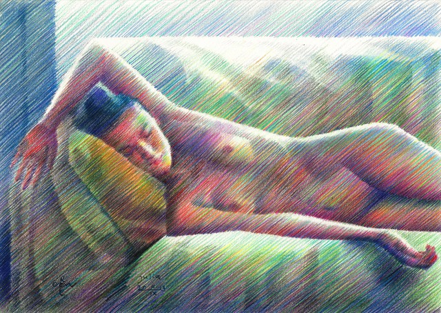Corne Akkers  'Julia', created in 2018, Original Painting Oil.