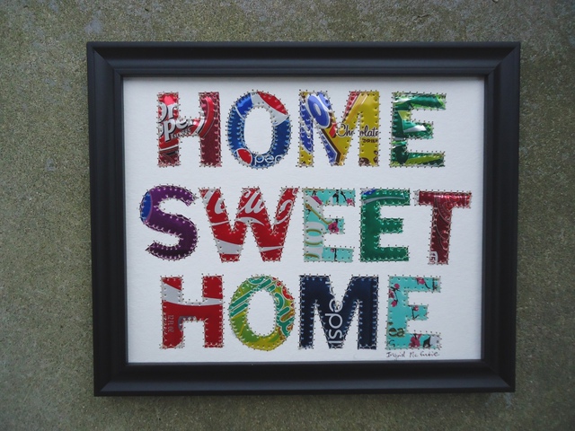 Ingrid Mcentire  'Home Sweet Home', created in 2012, Original Mixed Media.