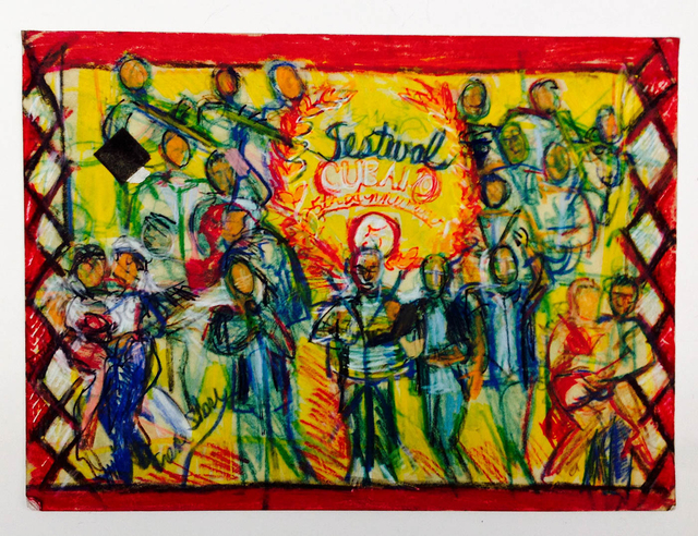 Sheri Smith  'Festival Cubano', created in 2010, Original Printmaking Etching.