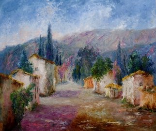 Cecilia Revol Nunez: 'OTRO TIEMPO OTRO MUNDO ', 2012 Oil Painting, Landscape.                                              Figurative Painting of North of Argentina, its people and customs. Oil on canvas with painting knife.                                             ...
