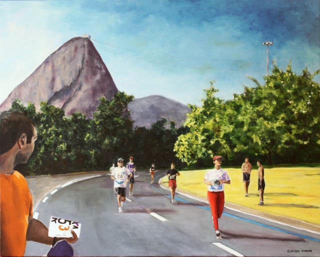 Claudio Vianna  'Manha De Domingo No Aterro Do Flamengo', created in 2011, Original Painting Oil.